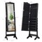 Costway Mirrored Jewelry Cabinet Mirror Organizer Storage Box Stand